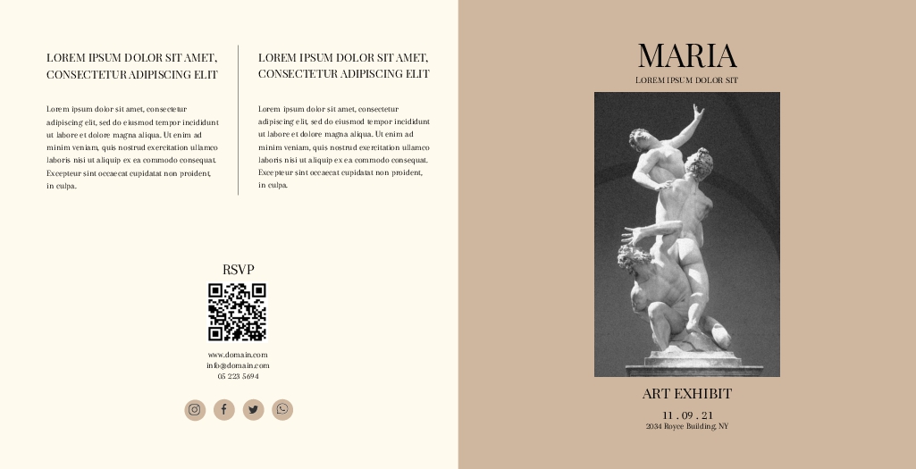 Art Exhibit Brochure