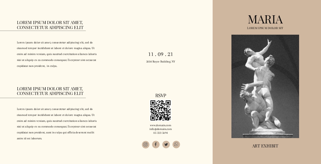 Art Exhibit Brochure