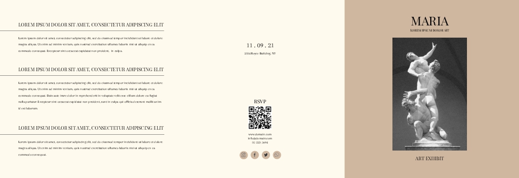 Art Exhibit Brochure