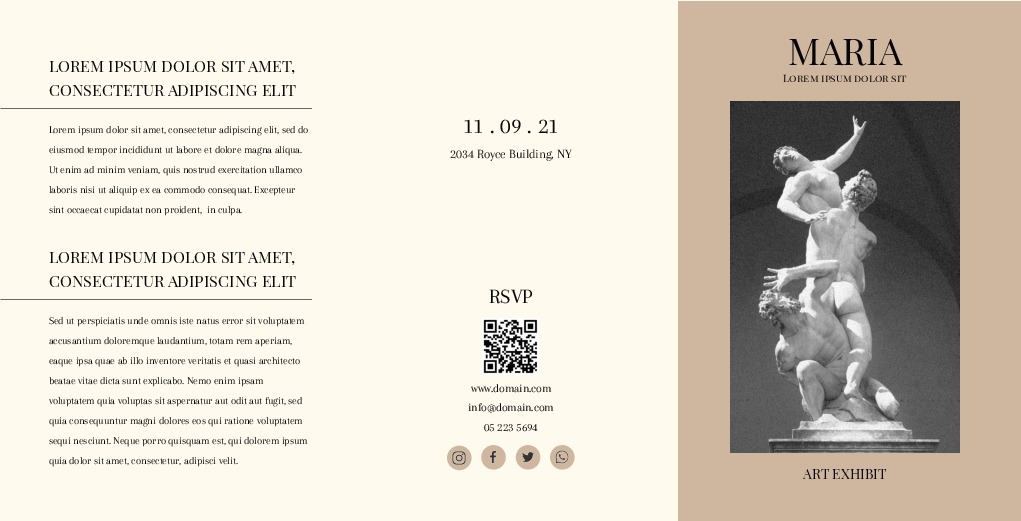 Art Exhibit Brochure