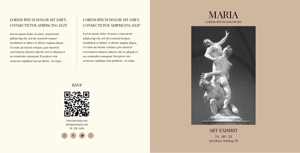 Art Exhibit Brochure