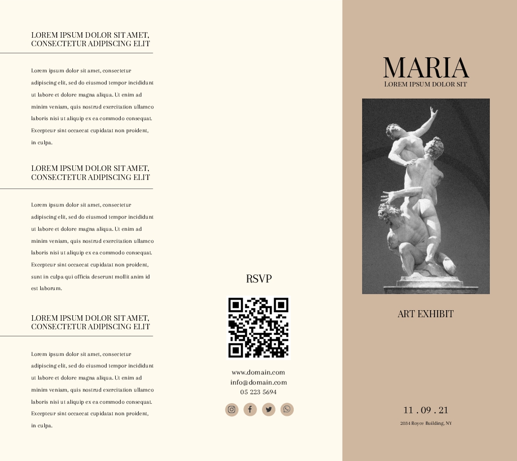 Art Exhibit Brochure