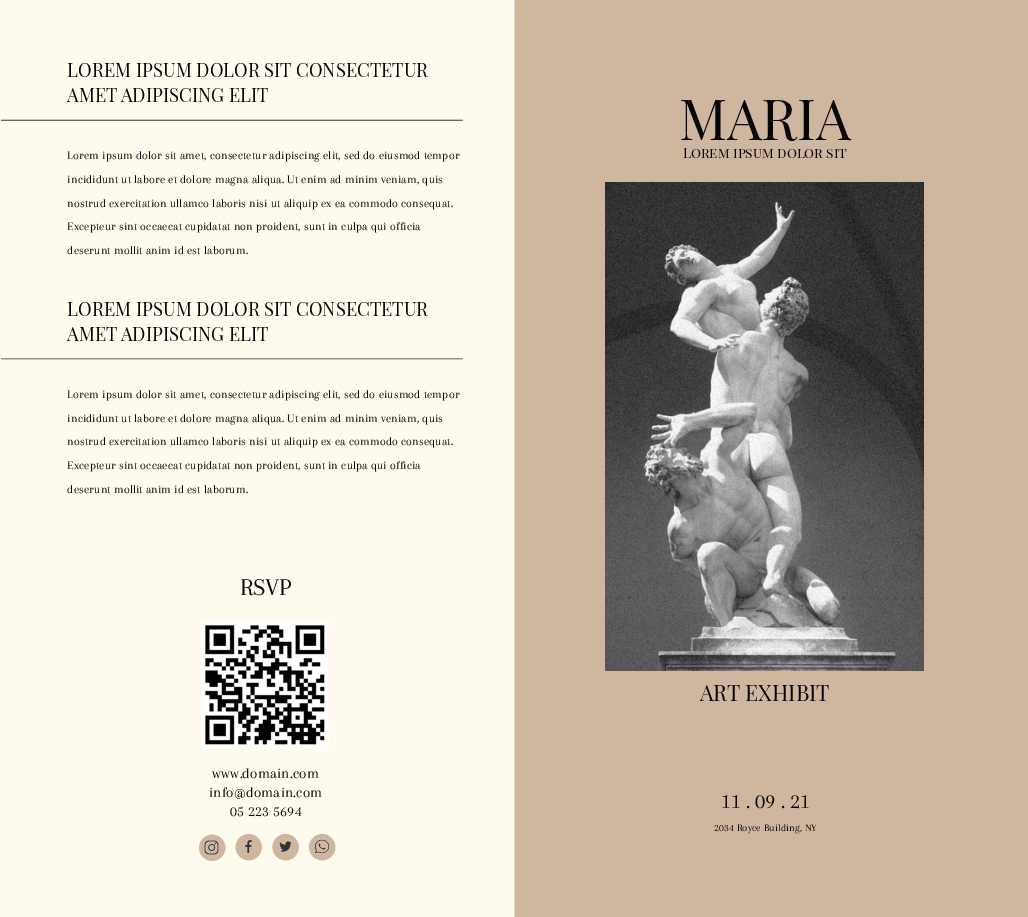 Art Exhibit Brochure