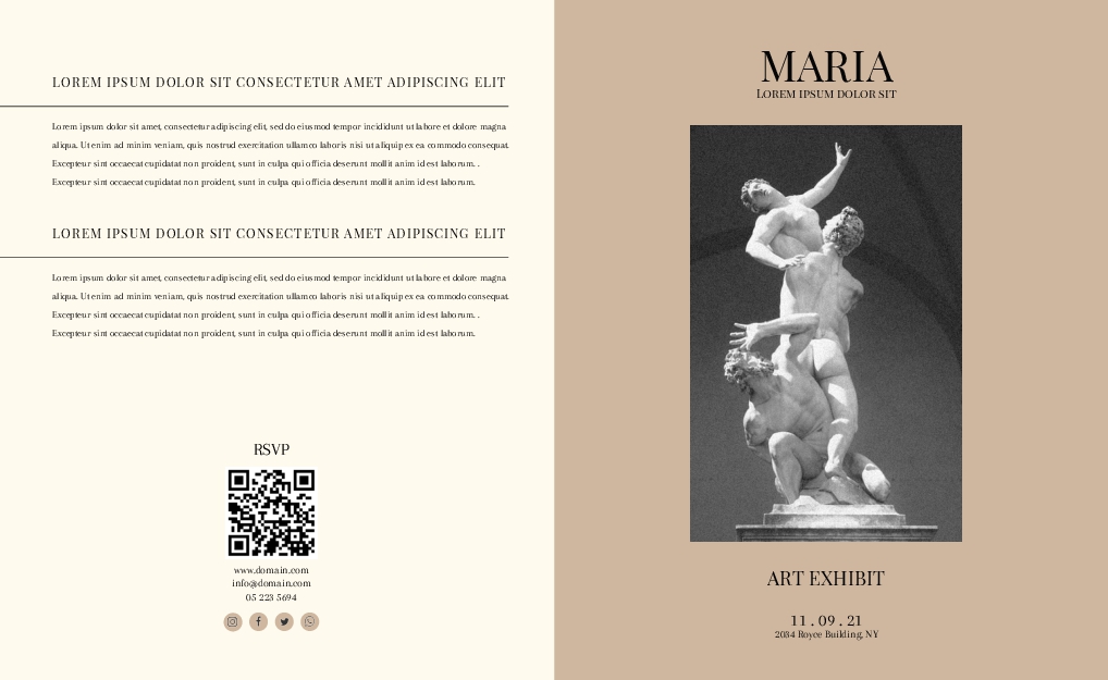 Art Exhibit Brochure