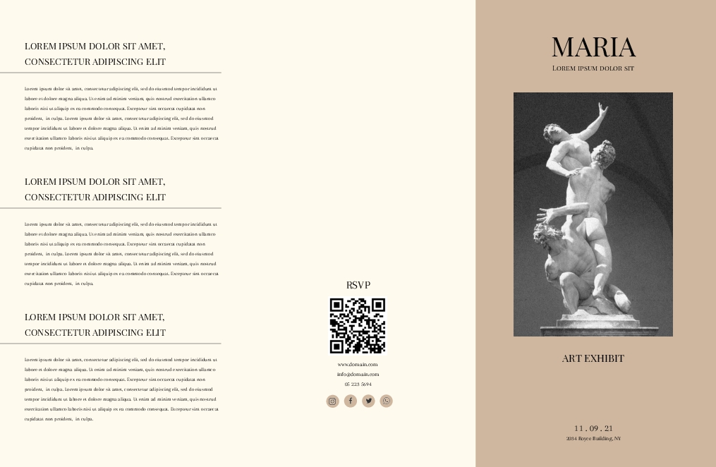 Art Exhibit Brochure