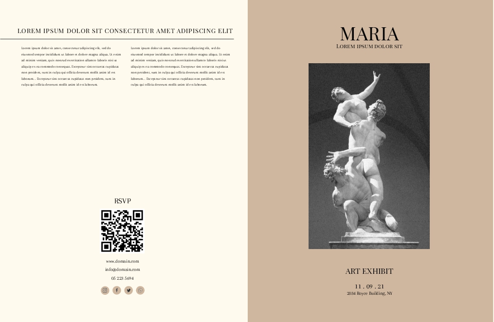 Art Exhibit Brochure
