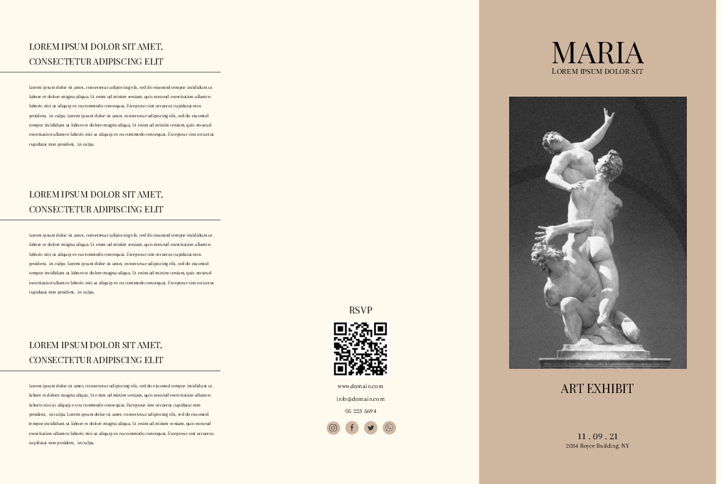 Art Exhibit Brochure