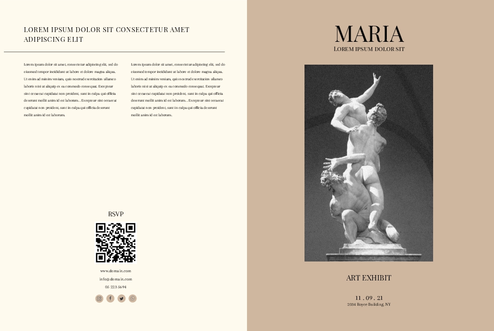 Art Exhibit Brochure