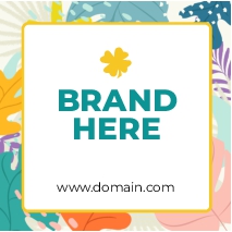 Floral Summer Branding Sticker