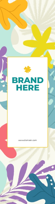 Floral Summer Branding Sticker