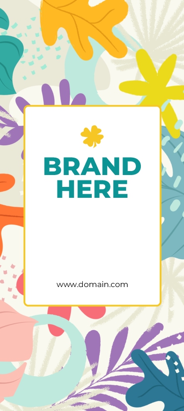 Floral Summer Branding Sticker